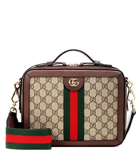 gucci gg supreme monogram web small ophidia shoulder bag brown|gucci ophidia mini backpack.